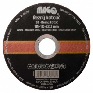 Řezný kotouč na nerez 115x1,0x22,2mm gallery main image