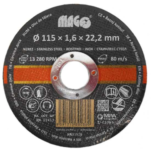 Řezný kotouč na nerez 115x1,6x22,2mm gallery main image