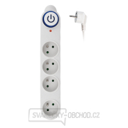 Solight přepěťová ochrana, 150J, 4 zásuvky, 3m, bílá Solight přepěťová ochrana, 150J, 4 zásuvky, 3m, bílá gallery main image