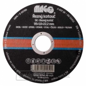 Řezný kotouč na kov 115x1,0x22,2mm Řezný kotouč na kov 115x1,0x22,2mm gallery main image