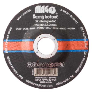 Řezný kotouč na kov 115x1,6x22,2mm  gallery main image