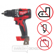 Milwaukee Aku kompaktní příklepová bezuhlíková vrtačka M18 CBLPD-0 gallery main image