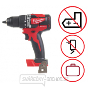 Milwaukee Aku kompaktní příklepová bezuhlíková vrtačka M18 CBLPD-0X gallery main image