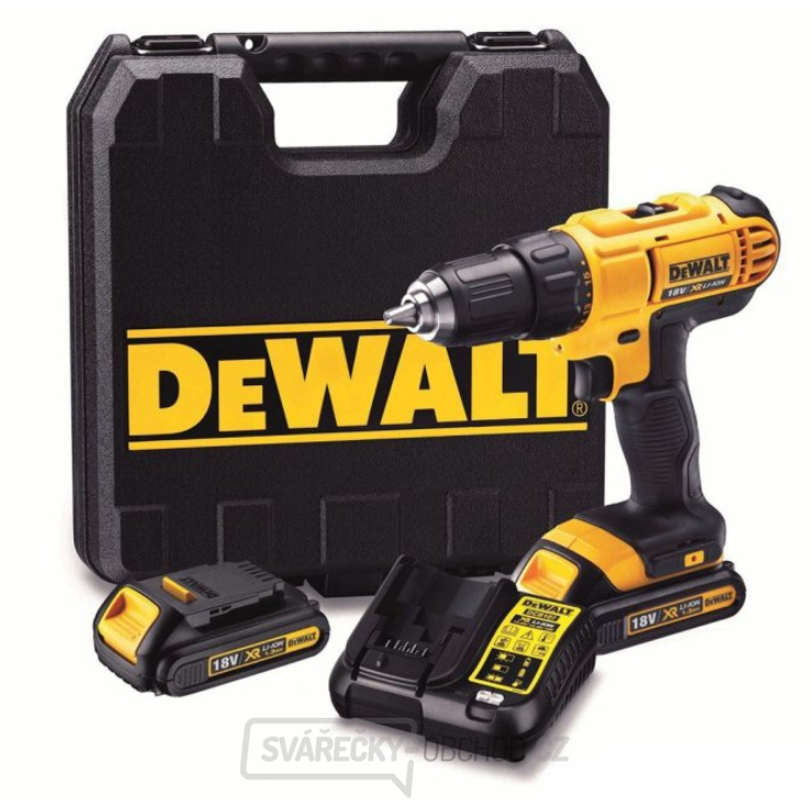 Aku vrtačka/šroubovák 18V DEWALT DCD771C2 + 2x 1,3AH Aku baterie + nabíječka + kufr