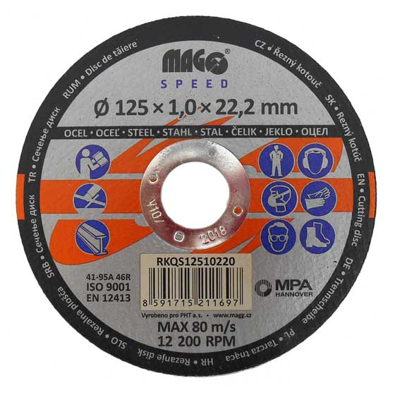Řezný kotouč na kov 125x1,0x22mm MAGG SPEED gallery main image