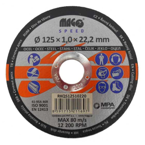 Řezný kotouč na kov 125x1,0x22mm MAGG SPEED gallery main image