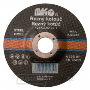 Řezný kotouč na kov 125x2,5x22,2mm Řezný kotouč na kov 125x2,5x22,2mm gallery main image