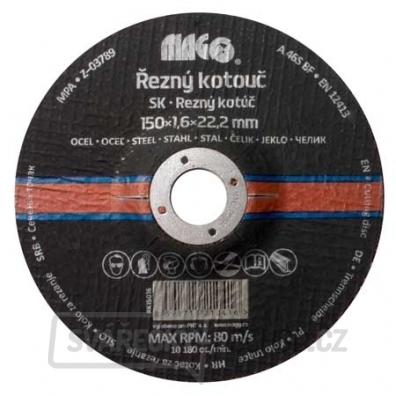 Řezný kotouč na kov 150x1,6x22,2mm