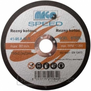 Řezný kotouč na kov 150x2,0x22mm MAGG SPEED  Řezný kotouč na kov 150x2,0x22mm MAGG SPEED  gallery main image