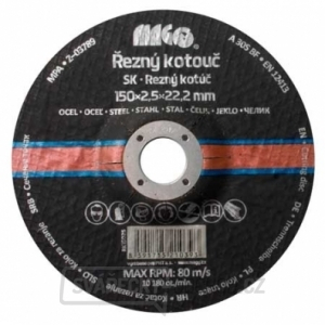 Řezný kotouč na kov 150x2,5x22,2mm gallery main image