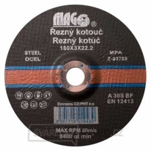 Řezný kotouč na kov 180x3,0x22,2mm Řezný kotouč na kov 180x3,0x22,2mm gallery main image