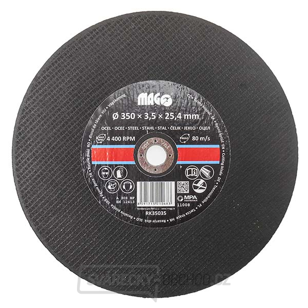 Řezný kotouč na kov 350x3,5x25,4mm
