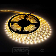 Solight LED světelný pás s testrem, 5m, sada s 12V adaptérem, 4,8W/m, IP65, teplá bílá Náhled