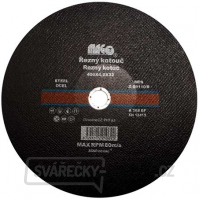 Řezný kotouč na kov 400x4,0x32,0mm Řezný kotouč na kov 400x4,0x32,0mm gallery main image