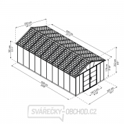 Palram Rozšiřovací modul 11x4,1 pro domky série Yukon 11 (antracit)  Palram Rozšiřovací modul 11x4,1 pro domky série Yukon 11 (antracit)  náhled