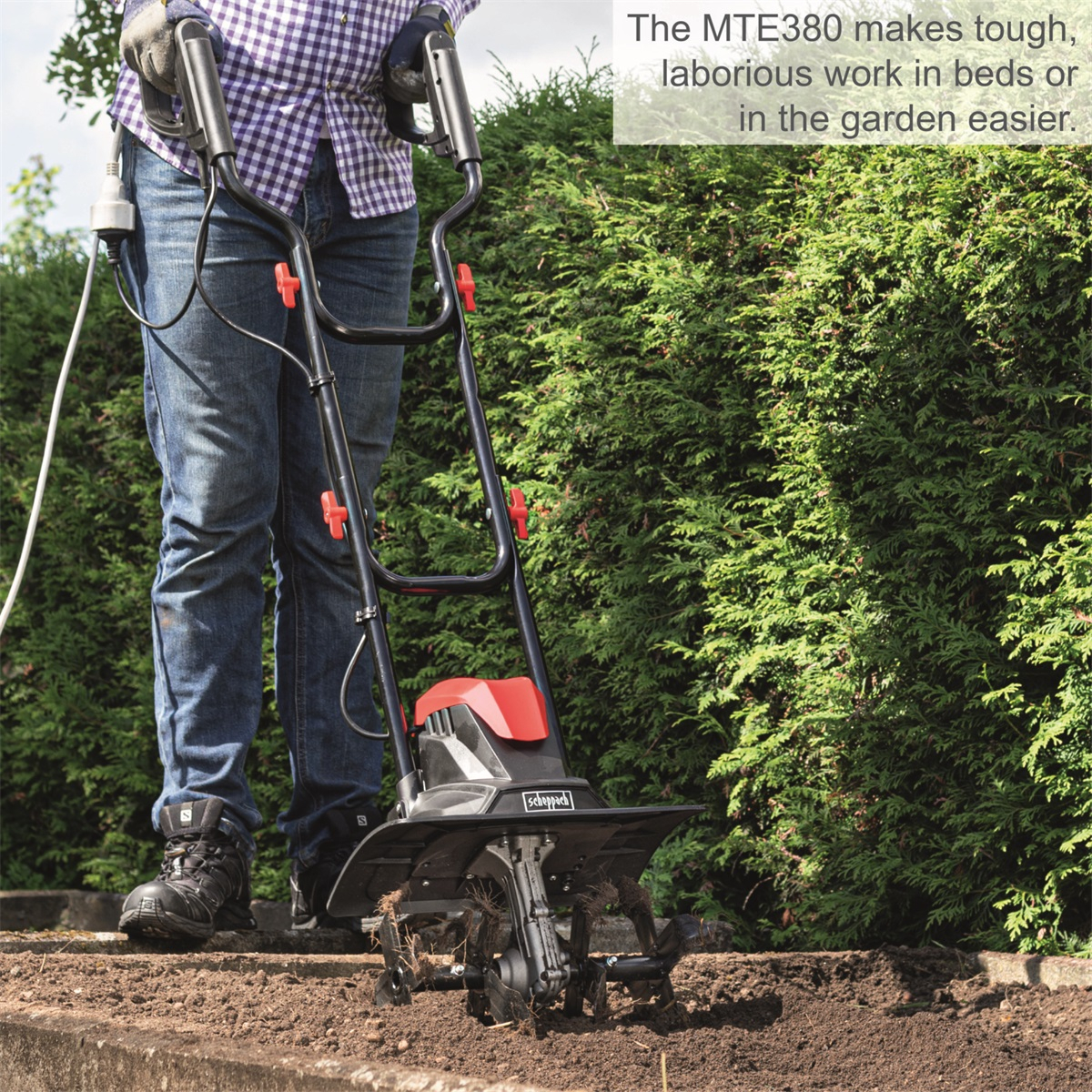 Kultivátor Scheppach MTE 380 s elektrickým motorem 1050 W Náhled