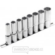 Hlavice nástrčné prodloužené, MULTI-LOCK, sada 8ks, 1/2 Hlavice nástrčné prodloužené, MULTI-LOCK, sada 8ks, 1/2