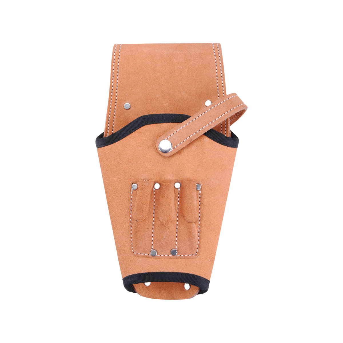 EXTOL PREMIUM Pouzdro na aku vrtačku kožené, na opasek, s pojistným řemínkem a třemi úchyty pro hroty/šroubováky 423