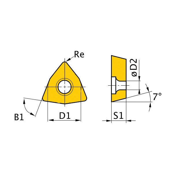OPTIMUM Břitové destičky W/80°, 5 ks 3441753