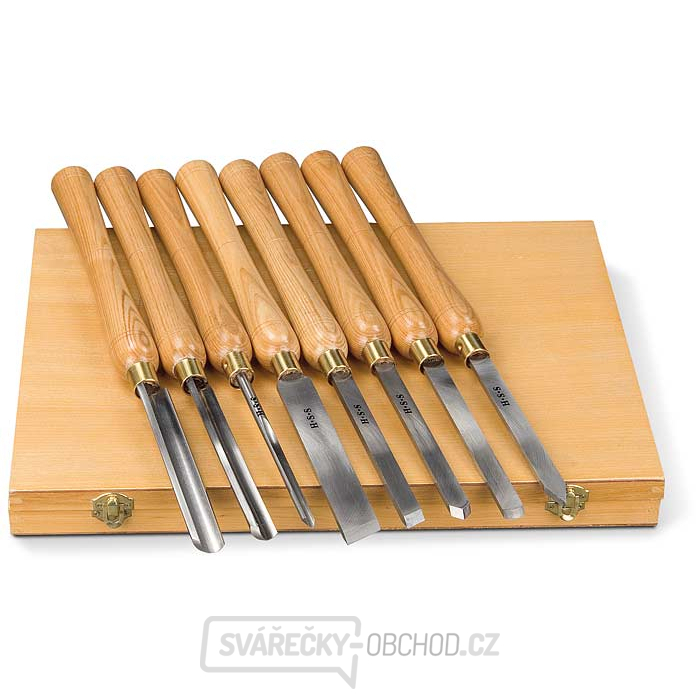 Soustružnická dláta na dřevo sada 8 ks