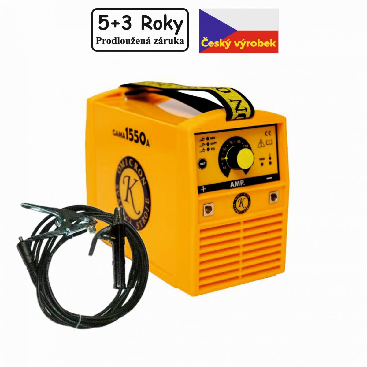 Omicron Svářecí invertor GAMA 1550A + svářecí kabely 25/5m 2377set2