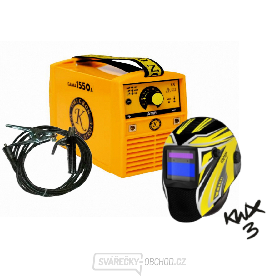 Svářecí invertor GAMA 1550A + kabely 25/5m + sam.kukla