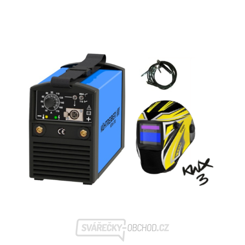 KITin 170 + svařovací kabely 25/5m + kukla