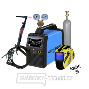 KITin 170 TIG LA + kabely 25/5m + kukla + hořák + redukční ventil + plná lahev ARGON KITin 170 TIG LA + kabely 25/5m + kukla + hořák + redukční ventil + plná lahev ARGON gallery main image