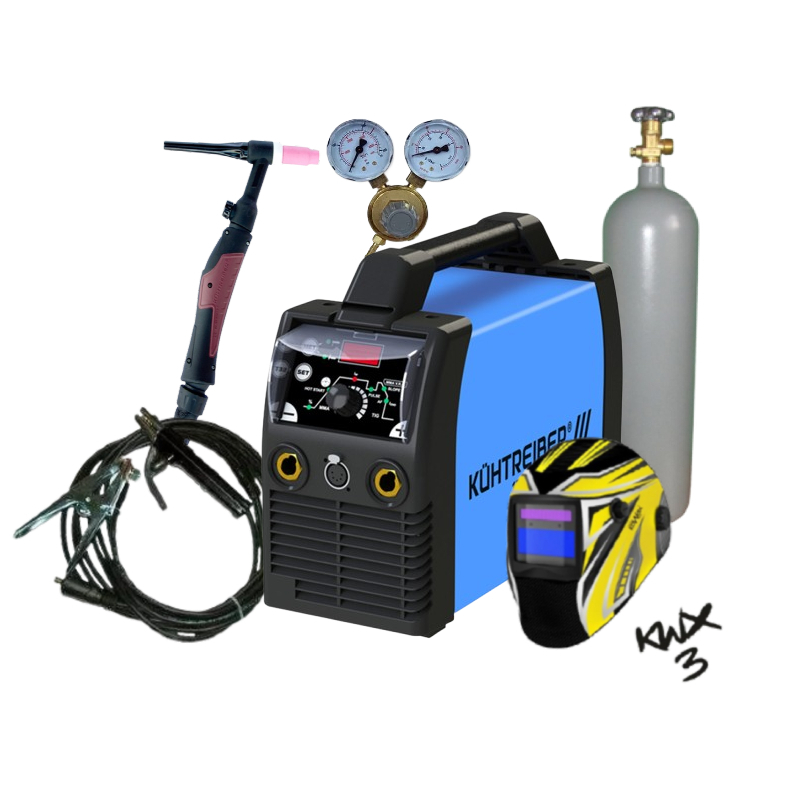 Kühtreiber KITin 190 TIG LA RS + kabely 25/5m + kukla + hořák TIG + ventil + plná lahev ARGON 51488set2