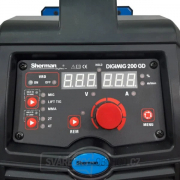 Sherman DIGIMIG 200 GD Synergy + Hořák + Zemnící kabel + Redukční ventil + Samostmívací kukla + Drát + Vozík + Plná lahev Náhled