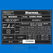 Sherman DIGIMIG 200 GD Synergy + Hořák + Zemnící kabel + Redukční ventil + Samostmívací kukla + Drát + Vozík + Plná lahev náhled