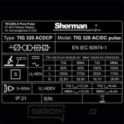 Sherman Svářecí Invertor TIG 320 AC/DC Pulse + CHLAZENÍ WRC 300B + Vozík Sherman Svářecí Invertor TIG 320 AC/DC Pulse + CHLAZENÍ WRC 300B + Vozík náhled