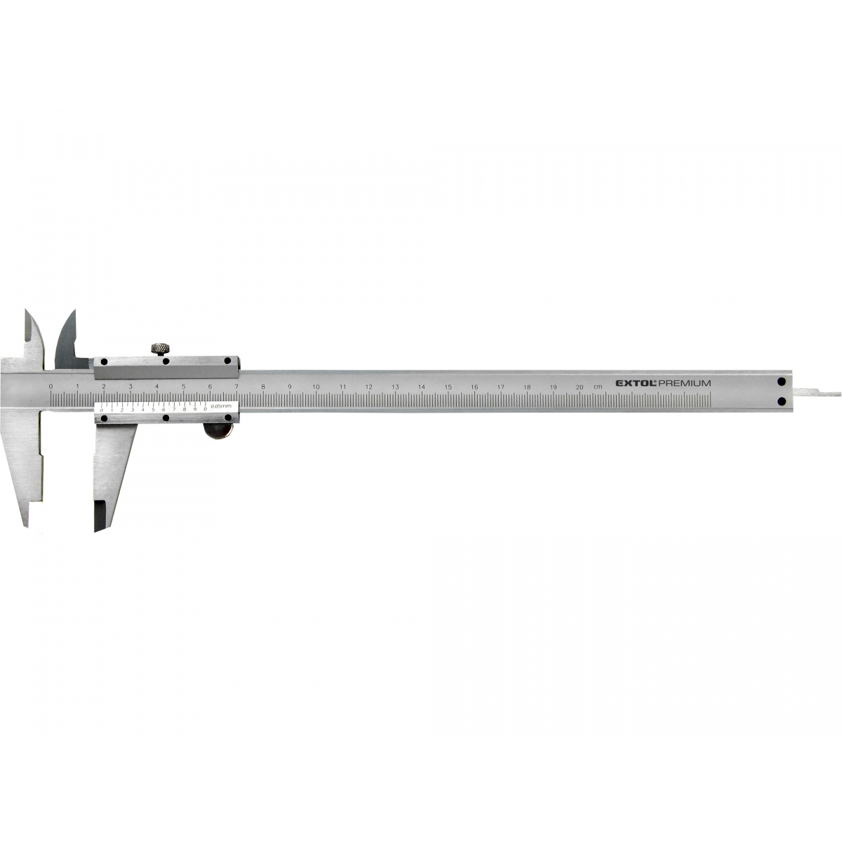 EXTOL PREMIUM Měřítko posuvné kovové, 0-200mm