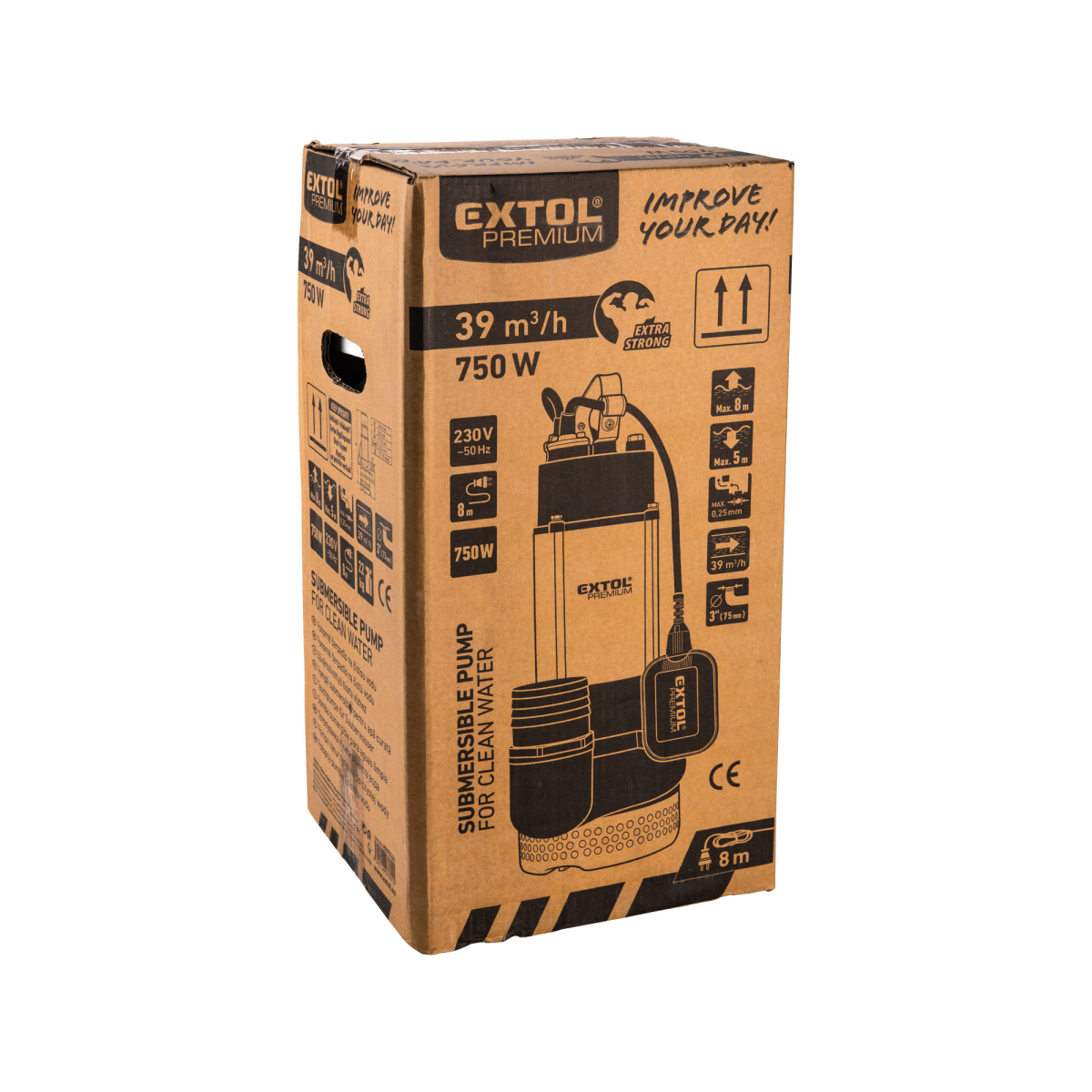 PONORNÉ ČERPADLO na vodu EXTOL PREMIUM 750W Náhled