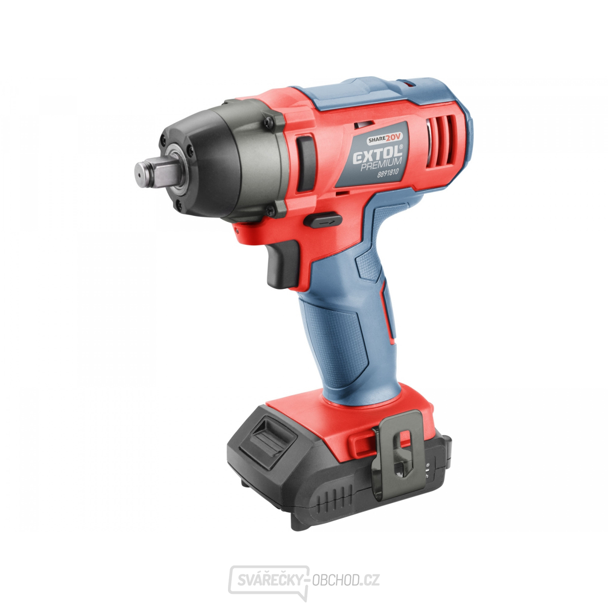 Aku rázový utahovák Extol 1/2" aku SHARE20V