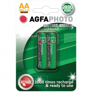 AgfaPhoto přednabitá baterie AA, 2100mAh, 2ks