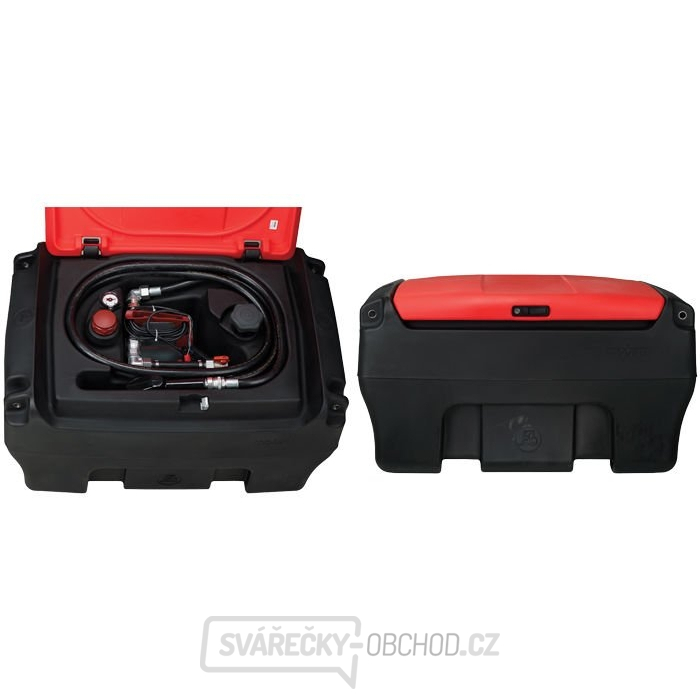 Mobilní nádrž na naftu 200 l s elektrickým čerpadlem 24 V PRESSOL mobiFITT 26 471 Mobilní nádrž na naftu 200 l s elektrickým čerpadlem 24 V PRESSOL mobiFITT 26 471 gallery main image