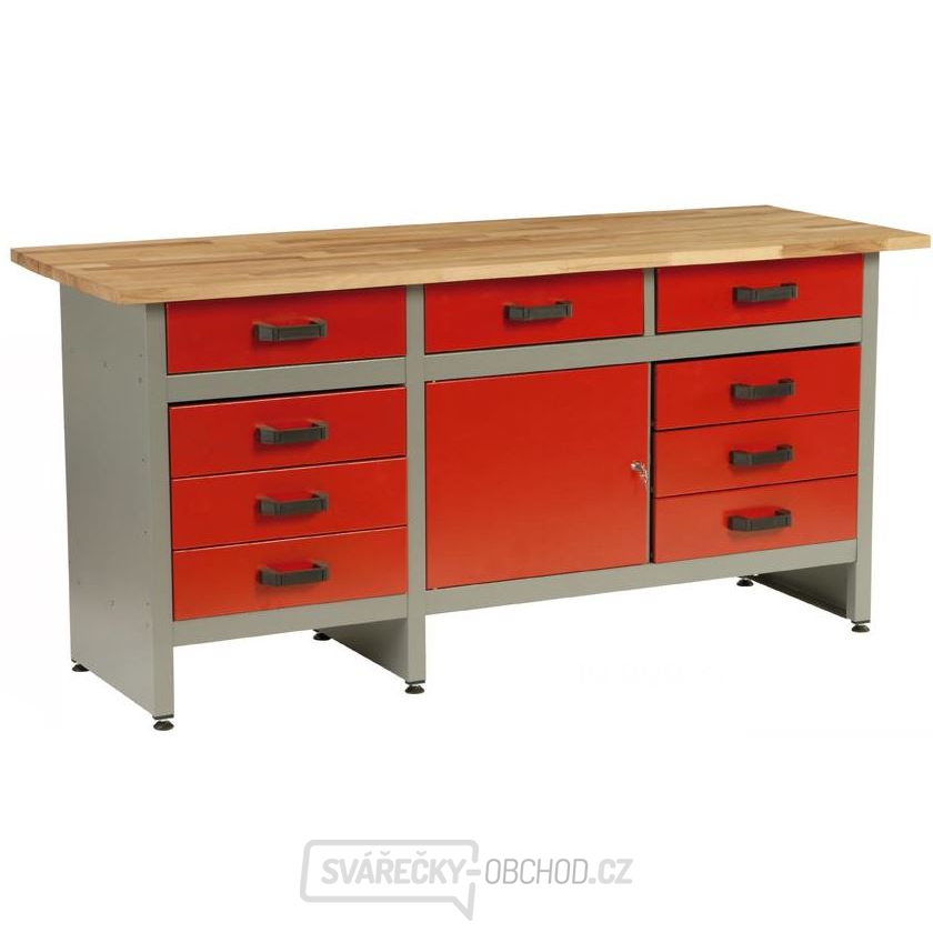 MARS - pracovní stůl 9xzásuvka, 1xdvířka - 170x60x80cm