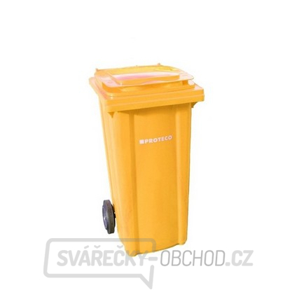 popelnice 240 L  plastová žlutá s kolečky