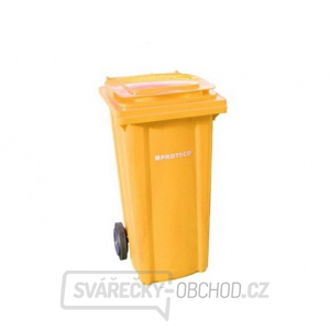 popelnice 240 L  plastová žlutá s kolečky gallery main image