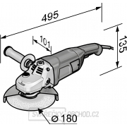 Flex Úhlová bruska obouručná 2100W, 180mm, L21-8 180 Náhled