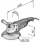 Flex Úhlová bruska obouručná 2100W,  230mm,  L21-6 230 náhled