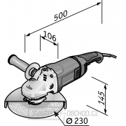 Flex Úhlová bruska 2600 W, T-Rex s enormní rezervou ve výkonu, 230mm L26-6 230 Flex Úhlová bruska 2600 W, T-Rex s enormní rezervou ve výkonu, 230mm L26-6 230 náhled