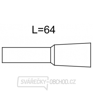Keramická hubice č. 4 6,4x64 mm (42,0300,1120)