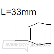 Keramická hubice č. 6 9,6x33 mm (42,0300,0822)
