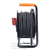 Solight prodlužovací přívod na bubnu, 3 zásuvky, 400V + 230V, 25m gumový kabel 3x1,5mm2, IP44 Náhled
