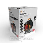 Solight prodlužovací přívod na bubnu, 3 zásuvky, 400V + 230V, 25m gumový kabel 3x1,5mm2, IP44 náhled