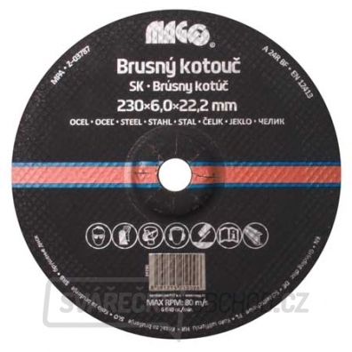 Brusný kotouč na kov 230x6x22,2 mm 