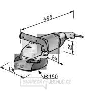 Flex Silná sanační bruska s výkonem 1800 W pro broušení až do rohů 150 mm LD 18-7 150 R, Kit Turbo-Jet náhled