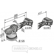 Aku excentrická leštička Flex s nuceným pohonem 18,0V XCE 8 125 18.0-EC C Náhled